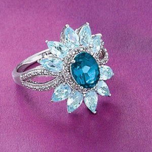ISO Pyramid Collection London blue topaz ring!